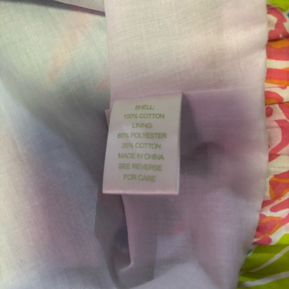 NWOT Lily Pulitzer Tie Shoulder Sundress Multicolored Print Girls Size 12 - Picture 7 of 8